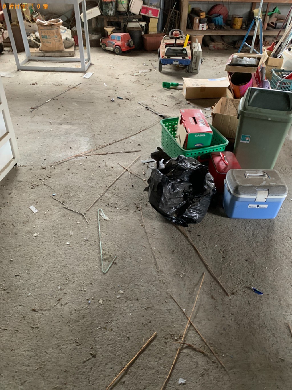 【小山市】冷蔵庫、自転車、ベビーベッド、三輪車、食器類等の回収