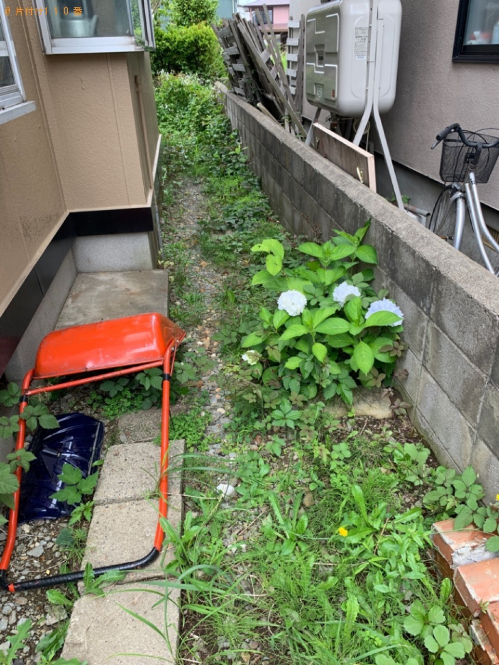 草刈り作業と刈った草の回収ご依頼　お客様の声