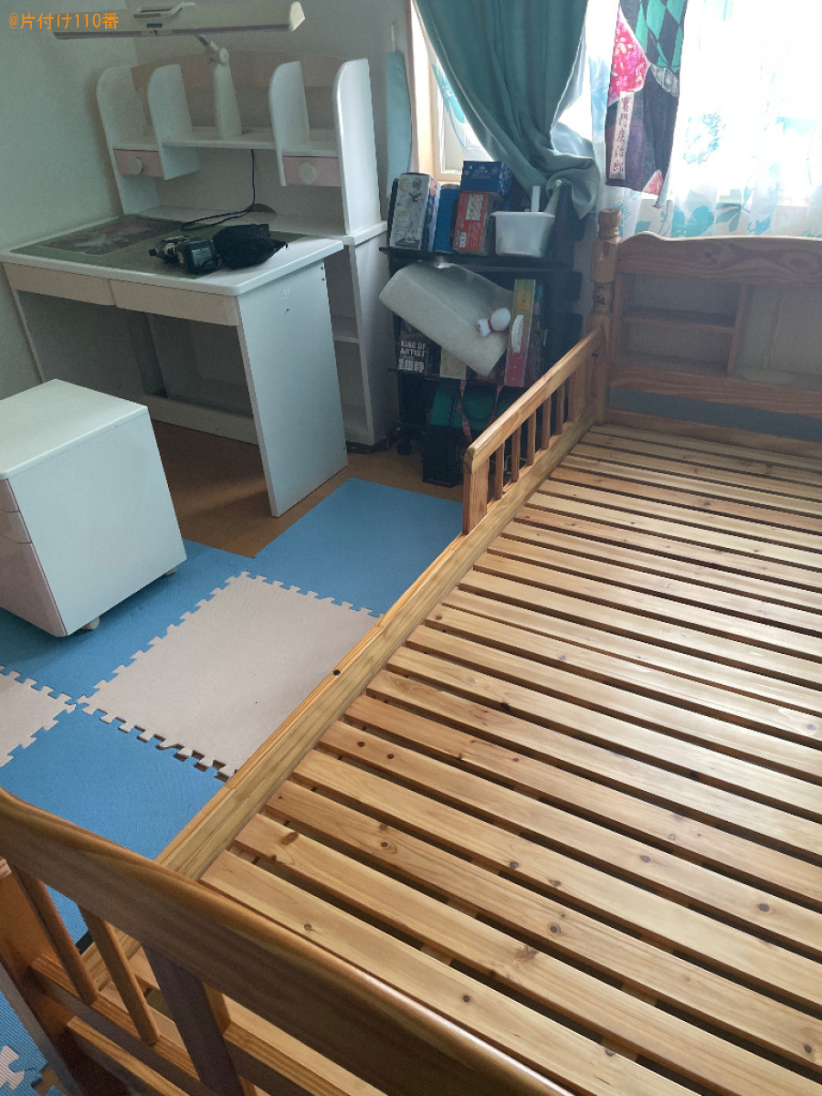 二段ベッド、学習机、椅子の回収・処分ご依頼　お客様の声