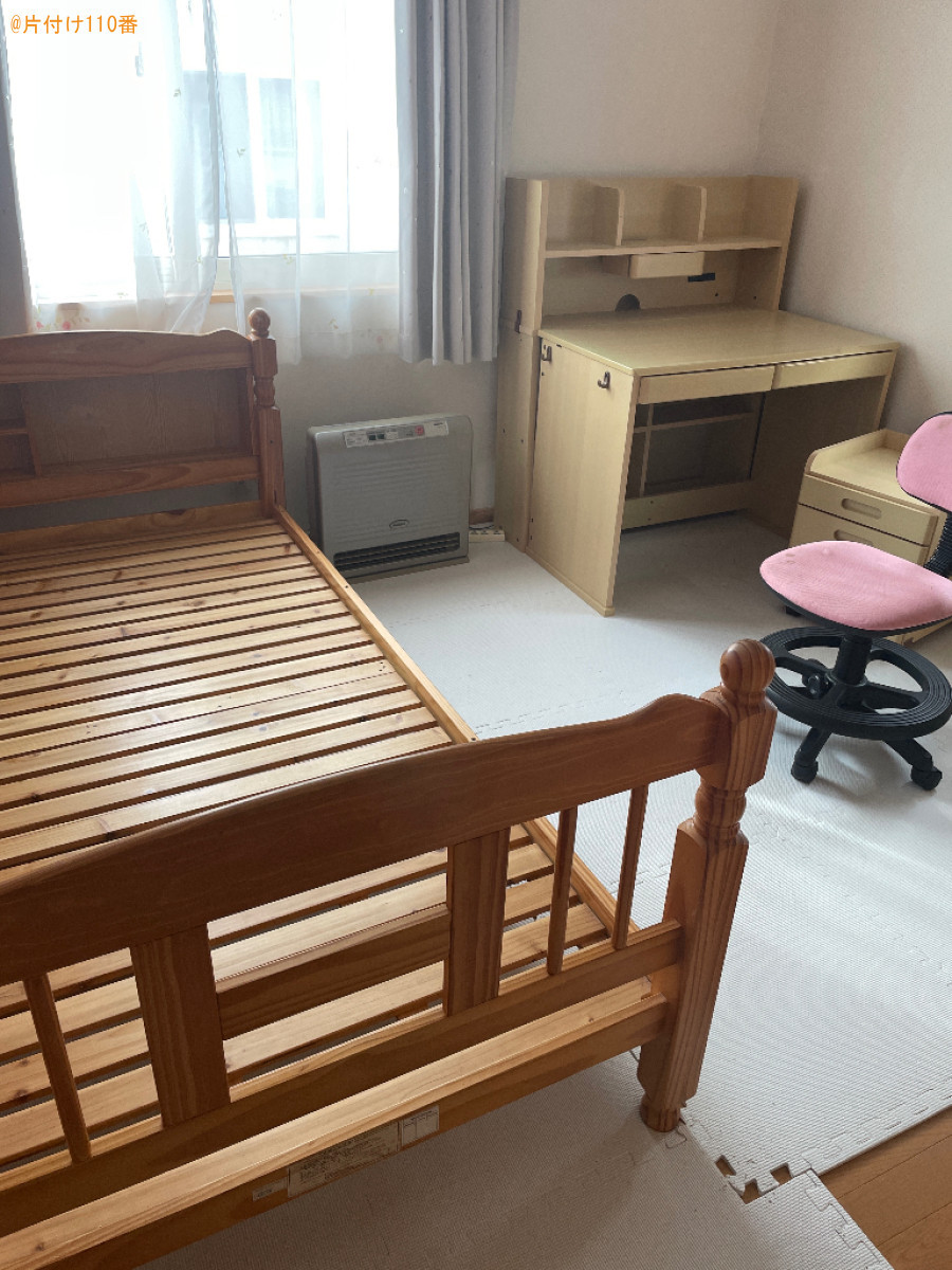 二段ベッド、学習机、椅子の回収・処分ご依頼　お客様の声