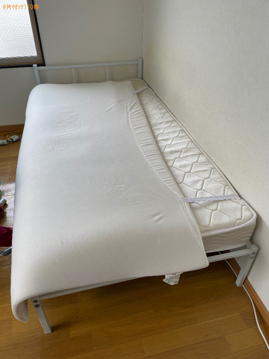 洗濯機、マットレス付きシングルベッド、原付の回収・処分ご依頼